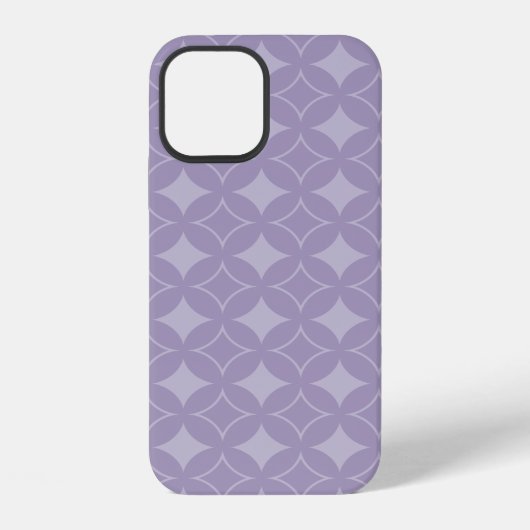 ラベンダーの七宝模様 iPhoneケース (裏面)