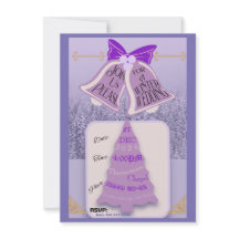 ラベンダーの冬の松と鐘