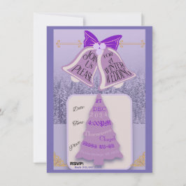 ラベンダーの冬の松と鐘