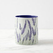 ラベンダーの匂いがする。美しいラベンダーの花 マグカップ (中央)