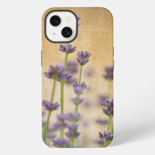 ラベンダーの可愛い花 iPhoneケース (裏面)