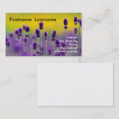ラベンダーの名刺1 名刺 (正面/裏面)
