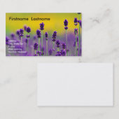 ラベンダーの名刺 名刺 (正面/裏面)