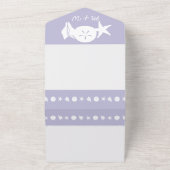 ラベンダーの夏の季節 オールインワン招待状 (外側)