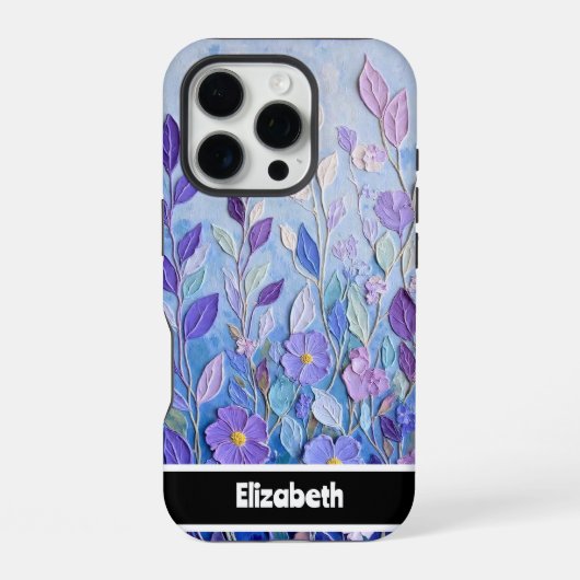 ラベンダーの夢 アート作品 iPhoneケース (裏面)