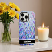 ラベンダーの夢 アート作品 iPhoneケース