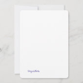 ラベンダーの天使 招待状 (裏面)