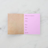 ラベンダーの女の子の誕生日のパーティの招待状 招待状 (内部)