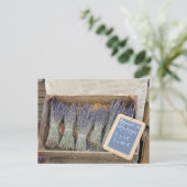 ラベンダーの小さい花束 ポストカード (スタンド正面)