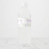 ラベンダーの小さな服の赤ちゃんシャワー ペットボトルラベル (裏面)