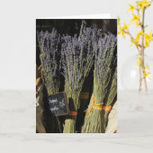 ラベンダーの小さな花束 カード (黄色い花)