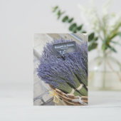 ラベンダーの小さな花束 ポストカード (スタンド正面)