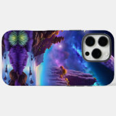ラベンダーの幻想的な風景 Case-Mate iPhoneケース (裏面 (横))