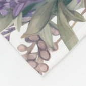 ラベンダーの愛の鳥たち フリースブランケット (角)