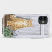 ラベンダーの扉と猫 Case-Mate iPhoneケース (裏面(横))