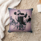 ラベンダーの振動時間 クッション (ブランケット)