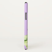 ラベンダーの携帯電話ケースに紫色のパンジー Case-Mate iPhoneケース (裏面/右)