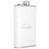 ラベンダーの書エレガント道プレーンシンプル名 フラスク (右)