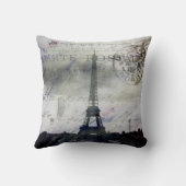 ラベンダーの枕の織り目加工のパリ クッション (裏面)