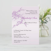 ラベンダーの桜の聖餐の招待状 招待状 (スタンド正面)