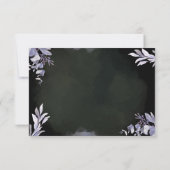 ラベンダーの植物画が描かれた結婚式のお礼カード サンキューカード (裏面)
