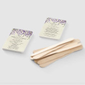 ラベンダーの植物結婚式のファン ハンドファン (組立なし)