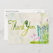 ラベンダーの水の色ありがとう ポストカード (正面/裏面)