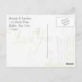 ラベンダーの水の色ありがとう ポストカード (裏面)