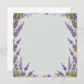 ラベンダーの水の色のフレーム淡い色のオリーブの背景 (正面/裏面)