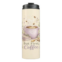 ラベンダーの水彩コーヒー デザインのあったかグッズ