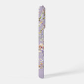 ラベンダーの水彩野の花 iPhoneケース (右側面)