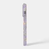 ラベンダーの水彩野の花 iPhoneケース (左側面)
