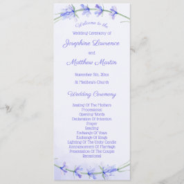 ラベンダーの水結婚色の式プログラム プログラム