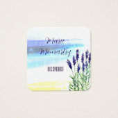 ラベンダーの水絵を描色 (正面)