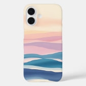 ラベンダーの潮流 流動的抽象コースト Case-Mate iPhoneケース (裏面)