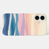 ラベンダーの潮流 流動的抽象コースト Case-Mate iPhoneケース (裏面 (横))