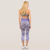 ラベンダーの紙吹雪は高い腰のカプリスを旋回 カプリレギンス (裏面)