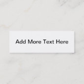 ラベンダーの紫色のバラの名刺 スキニー名刺 (裏面)