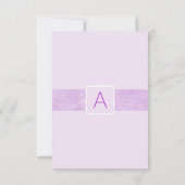 ラベンダーの紫色のベビーシャワーは|の写真感謝していしています サンキューカード (裏面)