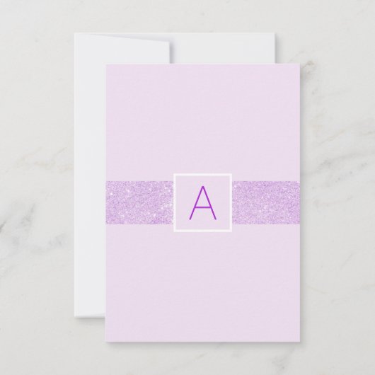 ラベンダーの紫色のベビーシャワーは|の写真感謝していしています サンキューカード (裏面)