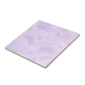 ラベンダーの紫色の抽象芸術の羽パターン タイル (側面)