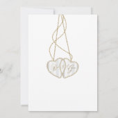 ラベンダーの紫色の花の結婚式招待状 招待状 (裏面)