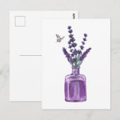 ラベンダーの紫色の花束 ポストカード (正面/裏面)