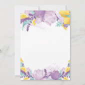 ラベンダーの結婚式招待状 夏の招待状 招待状 (裏面)