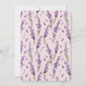 ラベンダーの結婚式招待状 招待状 (裏面)