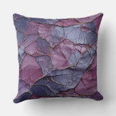 ラベンダーの羽のあるベネチアンマスク クッション (裏面)