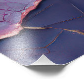 ラベンダーの羽のあるベネチアンマスク フォトプリント            (角)