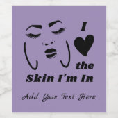 ラベンダーの肌が大好き ワインラベル (シングルラベル)