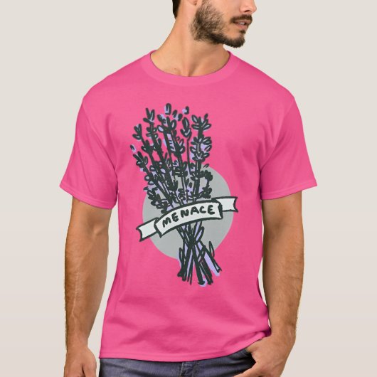 ラベンダーの脅威 Tシャツ (正面)