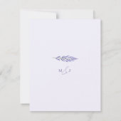 ラベンダーの至福 エレガントな水彩 結婚式 セーブザデート (裏面)